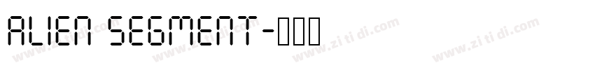 Alien segment字体转换